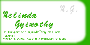 melinda gyimothy business card